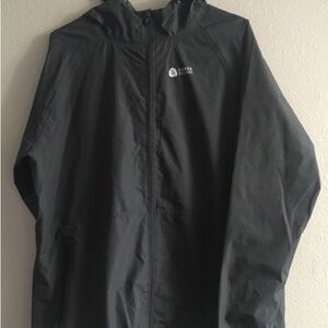 Dark grey rain jacket